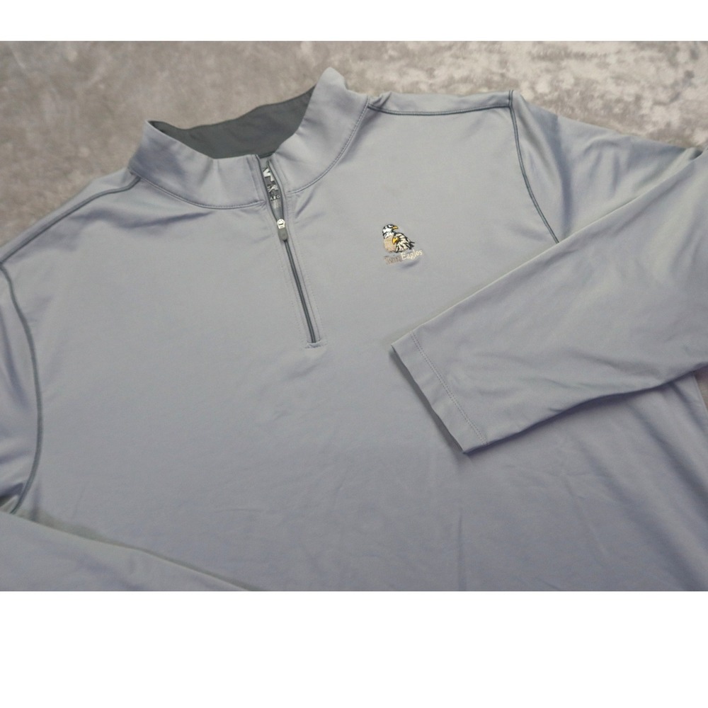 Ahead USA Men's Gray Twin Eagles Golf 1/4 Zip Pullover Sweatshirt‎ XXL Naples FL